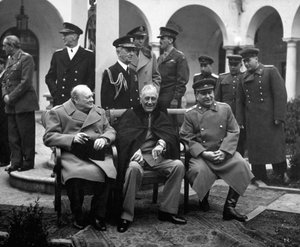 Conferentie van de geallieerde leiders, Jalta, Krim, USSR, februari 1945