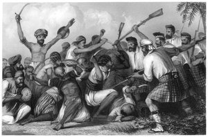 Conflict met de Ghazees voor Bareilly, 6 mei 1858