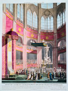Wijding van Napoleon en kroning van Josephine door paus Pius VII, 2 december 1804 door Unbekannt
