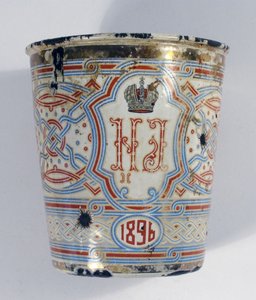 Kroningsbeker. Aanwezig bij de kroning van Nicolaas II, 1896 door Unbekannt