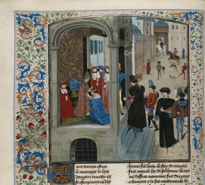 De kroning van Karel VI van Frankrijk, ca. 1470-1475