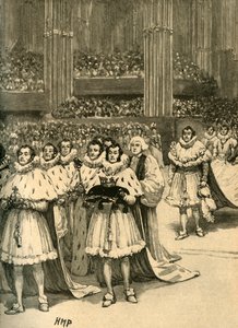 Kroning van Koning Willem IV: de koninklijke processie, Westminster Abbey, Londen, 1830 ca. 1890