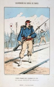Corps Francs des Chemin de Fer, Beleg van Parijs