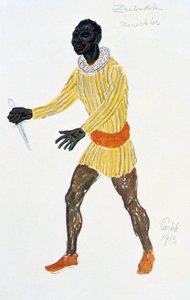 Kostuumontwerp voor Monostatos, 1913