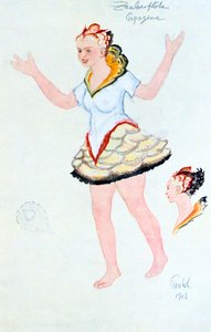 Kostuumontwerp voor Papegena, 1913 door Unbekannt
