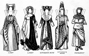 Kostuums van Mannen en Vrouwen zoals Gedragen in de Periode Toen Hendrik V Regeerde, ca. 1934