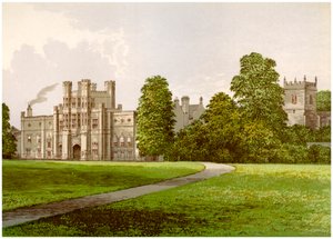 Coughton Court, Warwickshire, huis van Baronet Throckmorton, ca. 1880