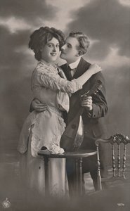 Koppel met mandoline, ca. 1910 door Unbekannt