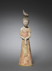 Hofdame met hoge knot, ca. 700-750