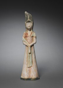 Hofdame met hoge hoofdtooi: Grafbeeldje, c. 700-750