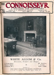 Omslag van The Connoisseur, januari 1921