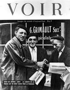 Omslag van Voir magazine, 1944 door Unbekannt