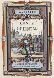 Omslag van het Alfabet van het Oosterse Verhaal. Imaging van Epinal, circa 1890. Populaire serie. door Unbekannt