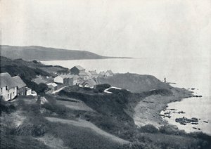 Coverack - De Baai en het Dorp, 1895