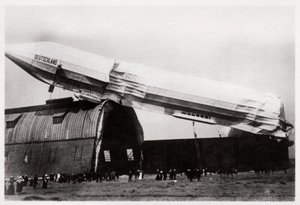 Neergestorte Zeppelin LZ 8 Deutschland II, Düsseldorf, Duitsland, 1911-1933