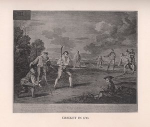 Cricket in 1743, 1912 door Unbekannt