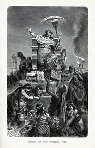 Croesus op de brandstapel, 1882 door Unbekannt