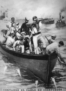 Het doorsnijden van de Cienfuegos-kabels, 1898