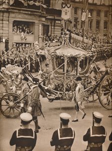 Middelpunt van Alle Ogen in de Processies: De Staatskoets, 1937 door Unbekannt