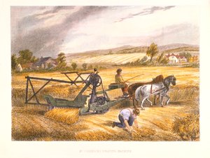 Cyrus McCormicks maaimachine van 1831 gepatenteerd in 1834