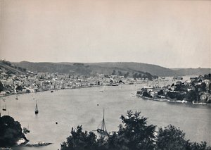 Dartmouth - Algemeen Uitzicht, met de Britannia Drijvende Marine Academie, 1895