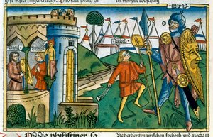 David verslaat Goliath en ontmoet Saul