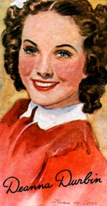 Deanna Durbin, 1921-1999, zangeres en actrice in Hollywood-films van de jaren 1930 en 1940, 20e eeuw door Unbekannt