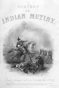 Dood van generaal Neill voor Lucknow, 25 september 1857, ca. 1860