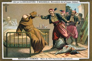 Dood van de eerwaarde vader Salvatore, een franciscaner monnik, 1895