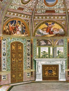 Decoratie in het Octagon Garden Pavilion in Buckingham Palace, Londen, 1928