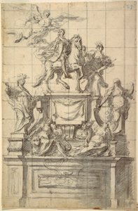 Ontwerp voor een Monument voor Keizer Karel VI van Napels door Unbekannt