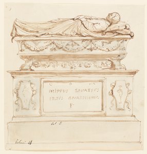 Ontwerp voor een grafmonument voor Filippo Lovazzi