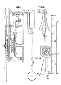 Ontwerp voor een slingerklok, 1673