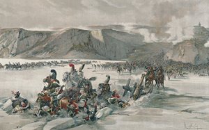 Vernietiging van Terugtrekkende Russen bij het Satschanmeer, 1805, 1896