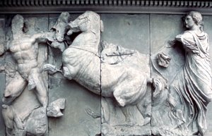 Detail van de Grote Fries van het Pergamon Altaar, 180-159 v.Chr. door Unbekannt