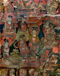 Detail van een afbeelding van het Paradijs, Chinees, Tang-dynastie, 618-907, 1925