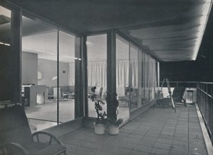 Details van Richard J. Neutras Multistory House, 1942 door Unbekannt