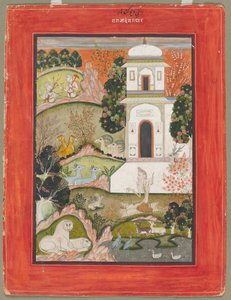 Devagandhara Ragini: Een asceet in retraite, uit de Ragamala-serie, ca. 1760