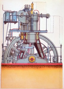 Dieselmotor: verbrandingsmotor uitgevonden door Rudolph Diesel in 1897 ca. 1910 door Unbekannt