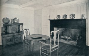 Eetkamer, circa 1800, uit het Shenk House, Long Island, 1930 door Unbekannt