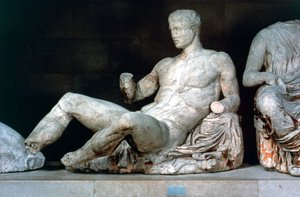 Dionysus, van het oostelijke fronton van het Parthenon, 447-432 v.Chr.