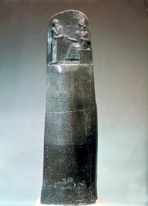 Diorietstele met de wetten van Hammurabi door Unbekannt