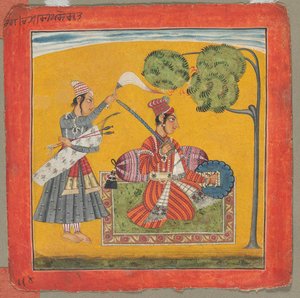 Dipak Raga, Een van de Zesendertig Melodieën Ragamala: Verpersoonlijking van Liefde, ca. 1690