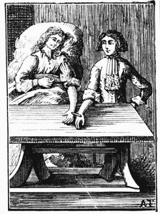 Directe persoon-tot-persoon bloedtransfusie uitgevoerd bij de pols, 1679 door Unbekannt