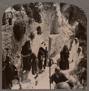 Discipelen, met de vrouwen, vroeg bij het graf van Christus, circa 1900 door Unbekannt