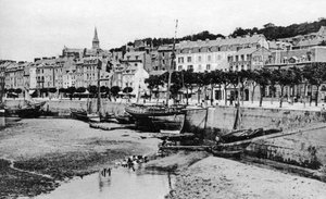 Haven, Trouville, Frankrijk, ca. 1920s