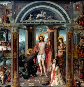 Ongelovige Thomas steekt zijn hand in de wonden van Christus door Unbekannt