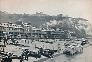 Dover - De Parade, met zicht op Dover Castle, 1895