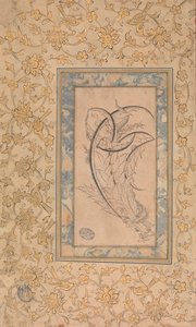 Draak gewikkeld rond Saz-bladeren, ca. 1550-70