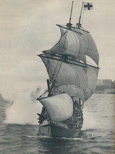 Drakes vlaggenschip op zijn reis rond de wereld, replica, 1937 door Unbekannt
